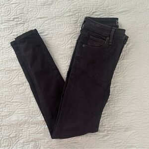 Abercrombie & Fitch, Simone high-rise super skinny jeans, black, 25 short.